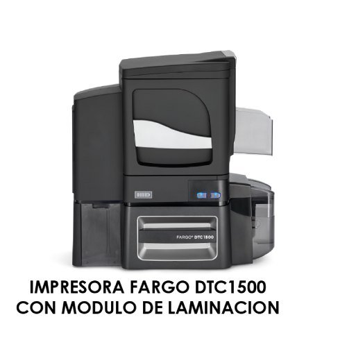 Impresora térmica de tarjetas de PVC. HID® FARGO® DTC1500– Una y Doble cara