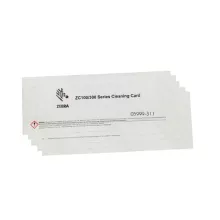 05999-311 KIT DE LIMPIEZA ZEBRA ZC300 / ZC100 5 TARJETAS IMPREGNADA CON UNA SOLUCIÓN LIMPIADORA.