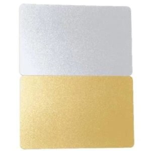 Tarjetas termicas de PVC doradas o Plateadas
